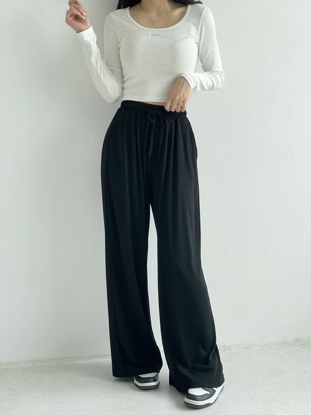 [Short,Long] Flowy Wide Track Pants