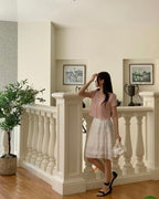 Stay Two Button Skirt