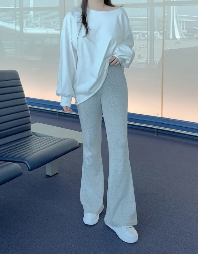 Modal Banding Flared Pants