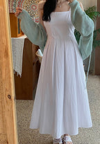 Pleats Sleeveless Dress