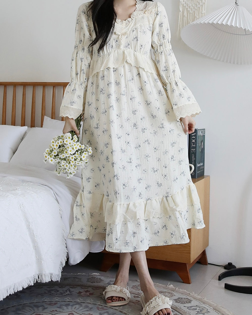 Flower Lace Night Dress