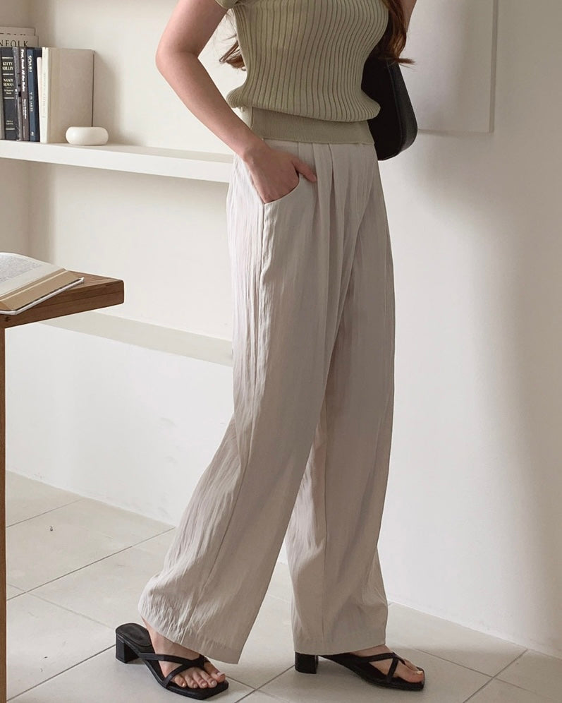 Summer Pin-Tuck Slacks