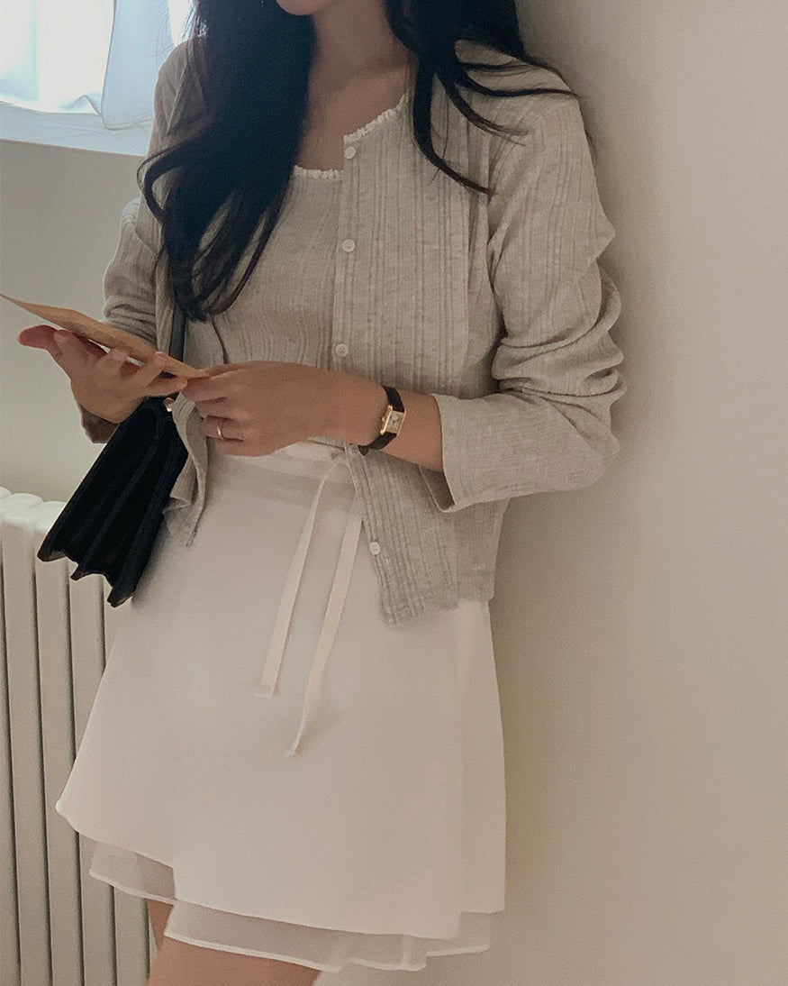 Torsion Cardigan Set