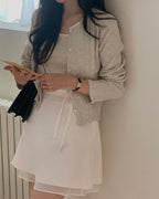 Torsion Cardigan Set