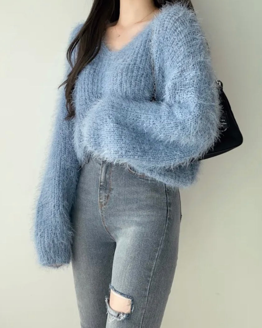 Eva V-Neck Knit Top