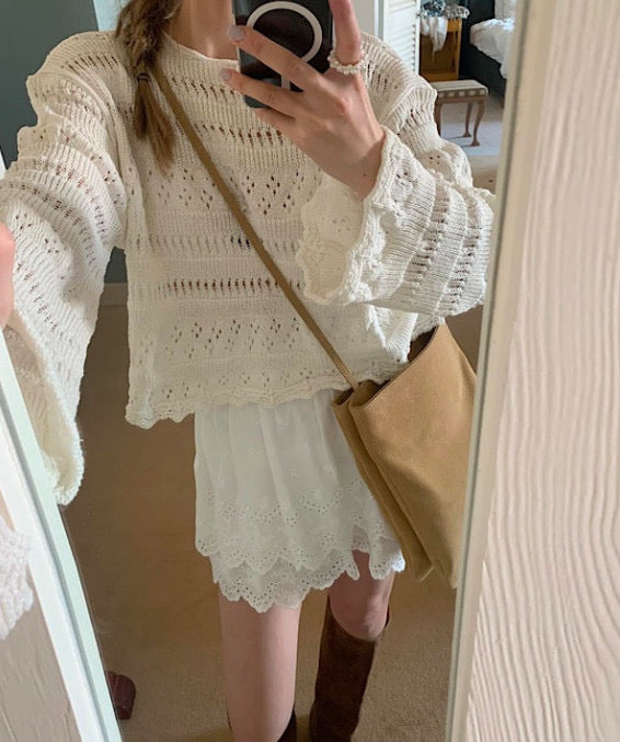 Delicate Cotton Crochet Knit