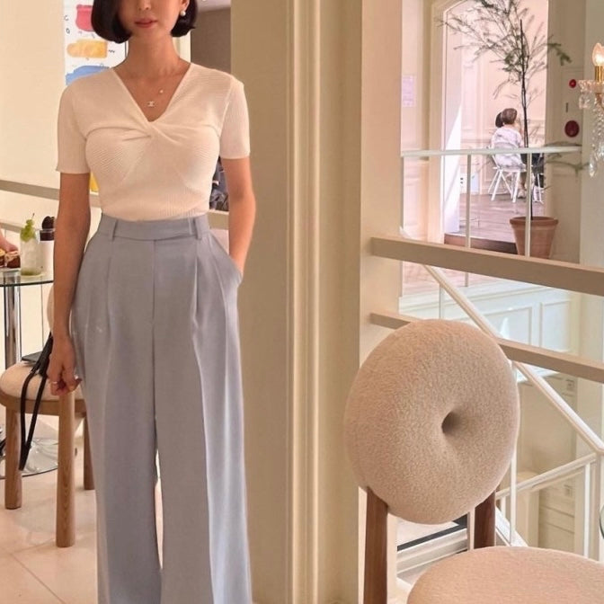 Twist Short Sleeves Knit
