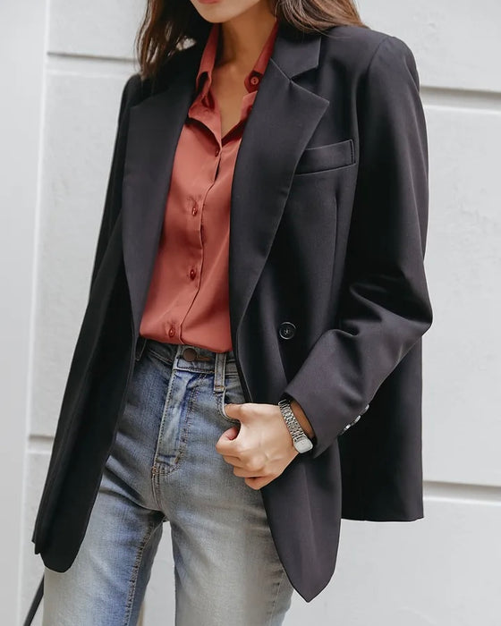 Double-layer One Button Jacket
