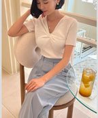 Twist Short Sleeves Knit