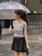 Soda Scoop-Neck Knit