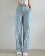 [S,M,L] Lightweight Banding Denim (Light-Wash)