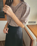 Velours Tweed Blouse