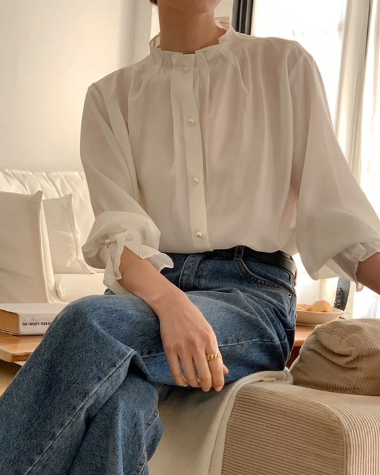 Violet Pearl Blouse