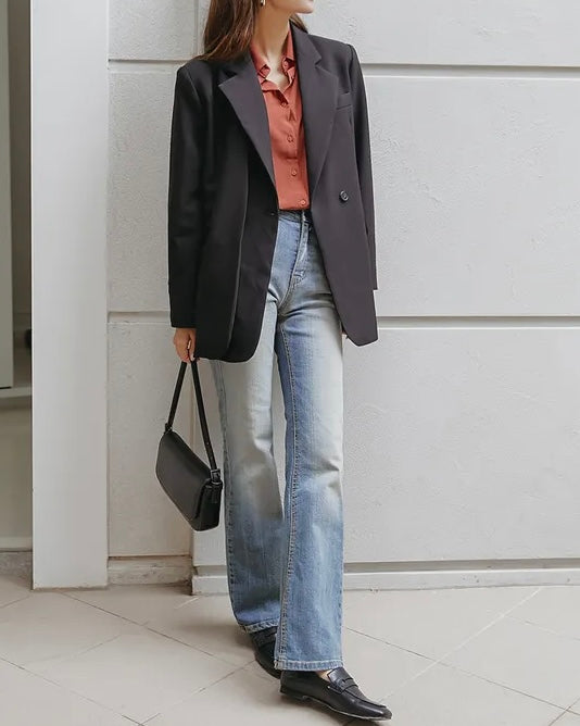 Double-layer One Button Jacket