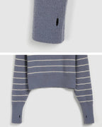 Striped Half Zip-Up