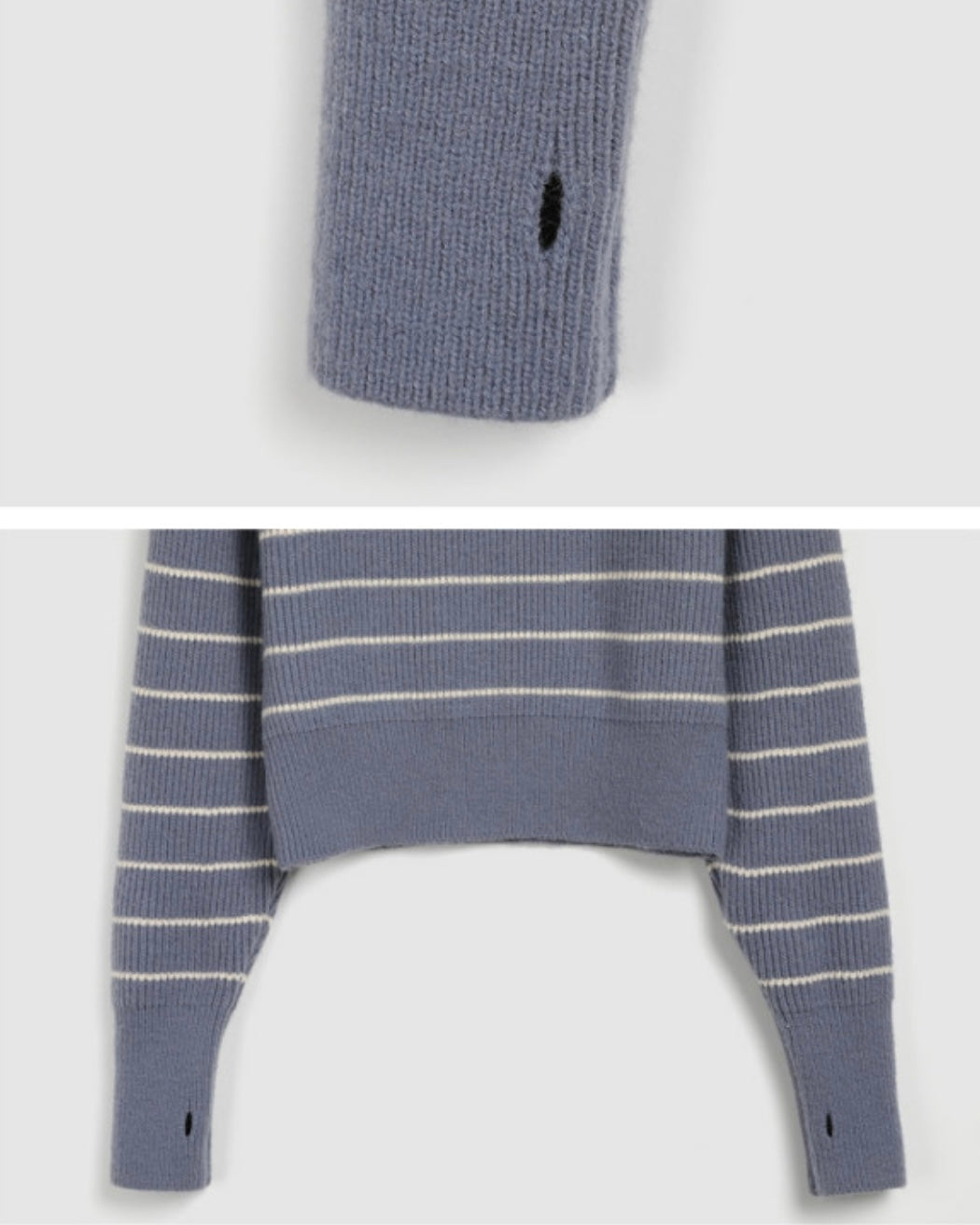 Striped Half Zip-Up