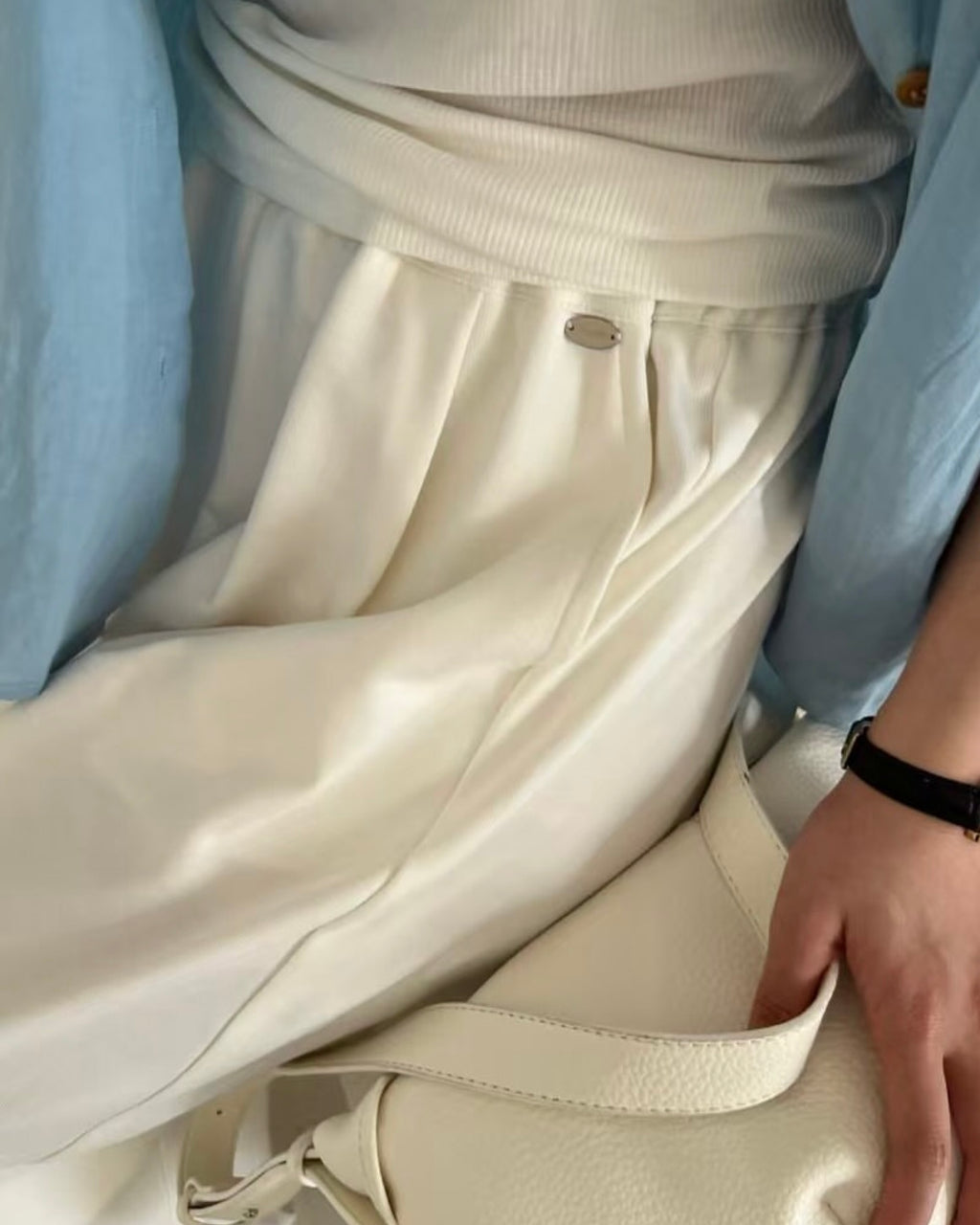 Any Pintuck Track Pants