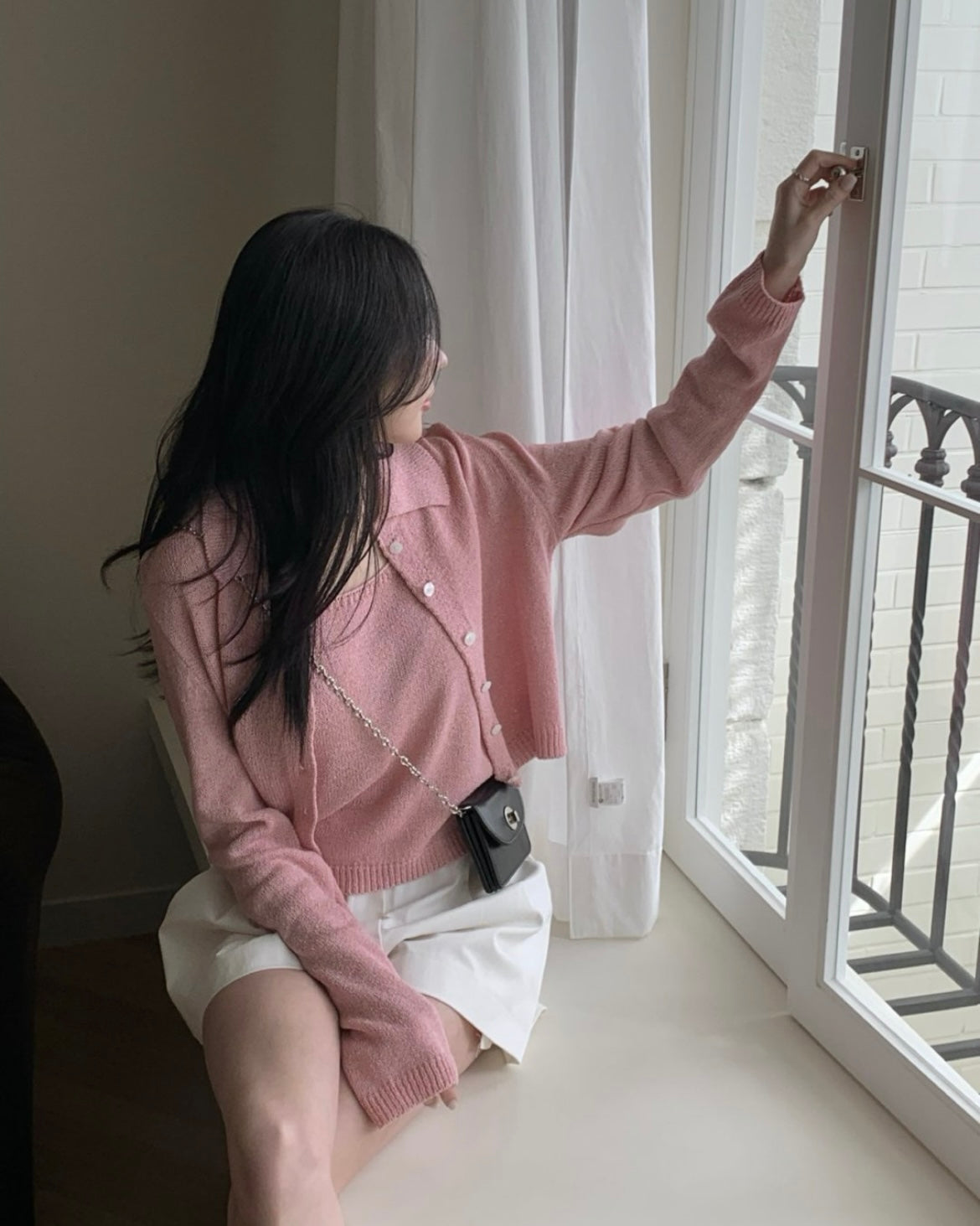 Biela Cardigan Set