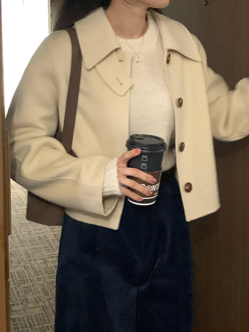 Butter 100% Wool Short Coat