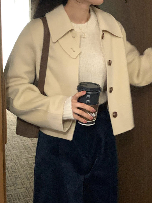 Butter 100% Wool Short Coat