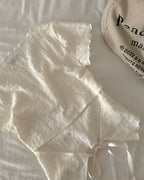 [ Sale Excluded ] Yoru Back Ribobn Top