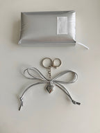 Silver Ribbon Keyring
