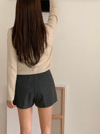 Cashmere Wool Ribbon Cardigan