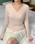 Reverie Wrap Knit Top