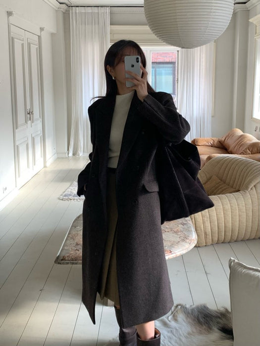 Premium Stanford Double 70% Wool Coat