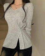 Bamboo Button Knit