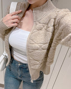 Link Knit Zip-Up