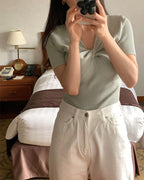 Twist Short Sleeves Knit