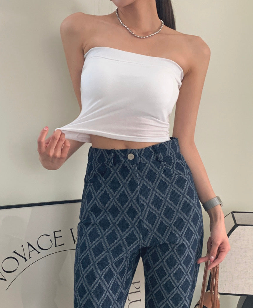 Built-In Padded Banding Tube Top