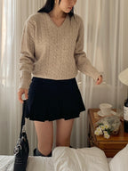 Mocha Cable Knit