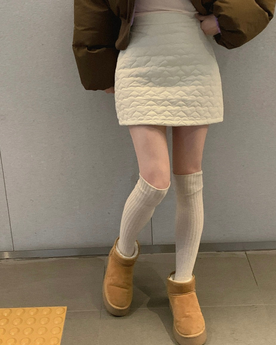 Heart Quilted Baning Skirt