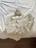 Lavender Cotton Pajamas & Hairband Set