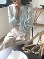[ Pre-order ] And Tie Blouse