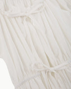 Off-Shoulder Back Ribbon Dress