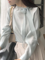 [ Pre-order ] And Tie Blouse