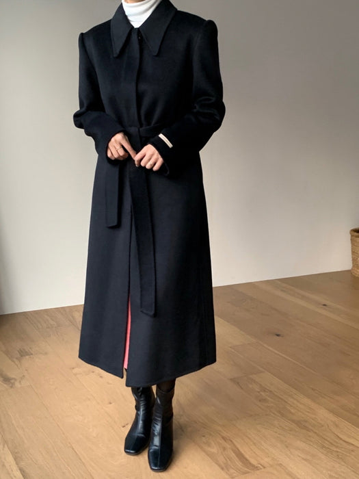 Vin Handmade 90% Wool Coat with Padded Vest