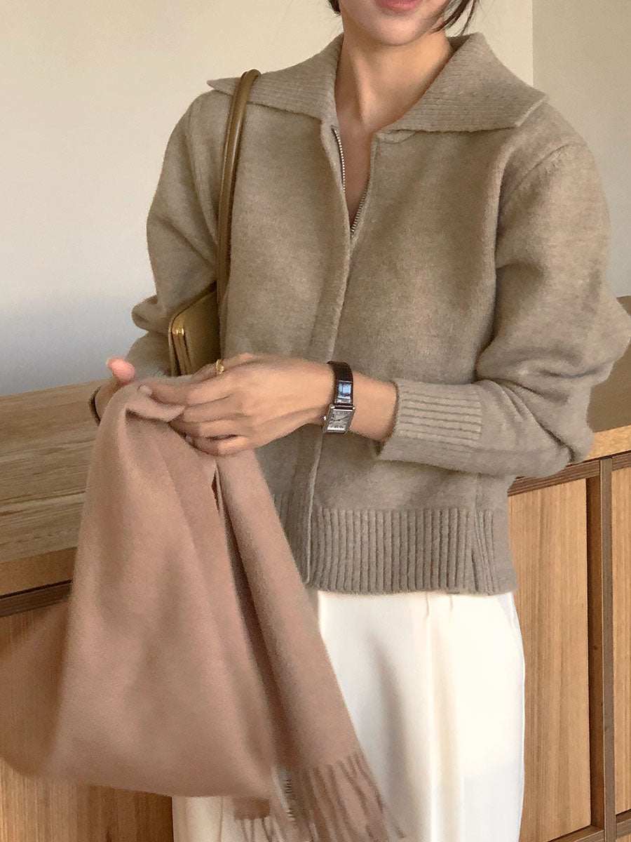 Onion Knit Zip-Up