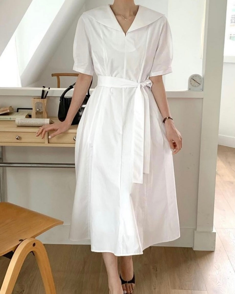 Sailor Cotton Dress
