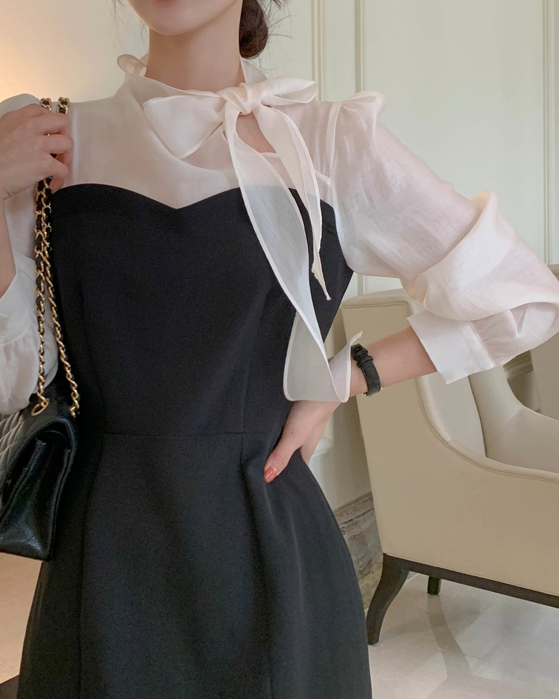 Scarf Bustier Dress