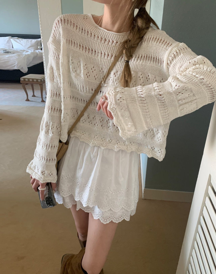 Delicate Cotton Crochet Knit