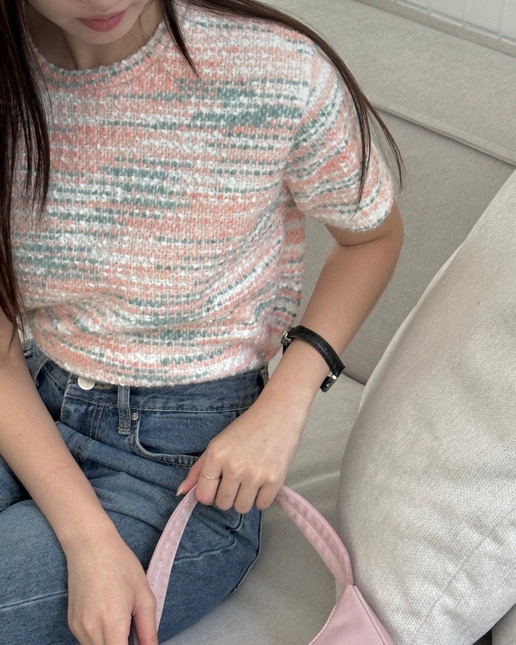 Cotton Candy Knit Short Sleeve