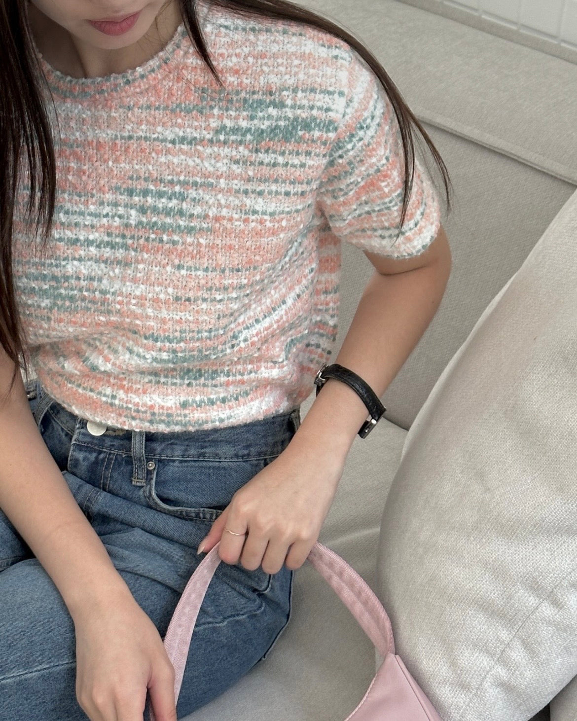Cotton Candy Knit Short Sleeve