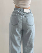 [S,M,L] Lightweight Banding Denim (Light-Wash)