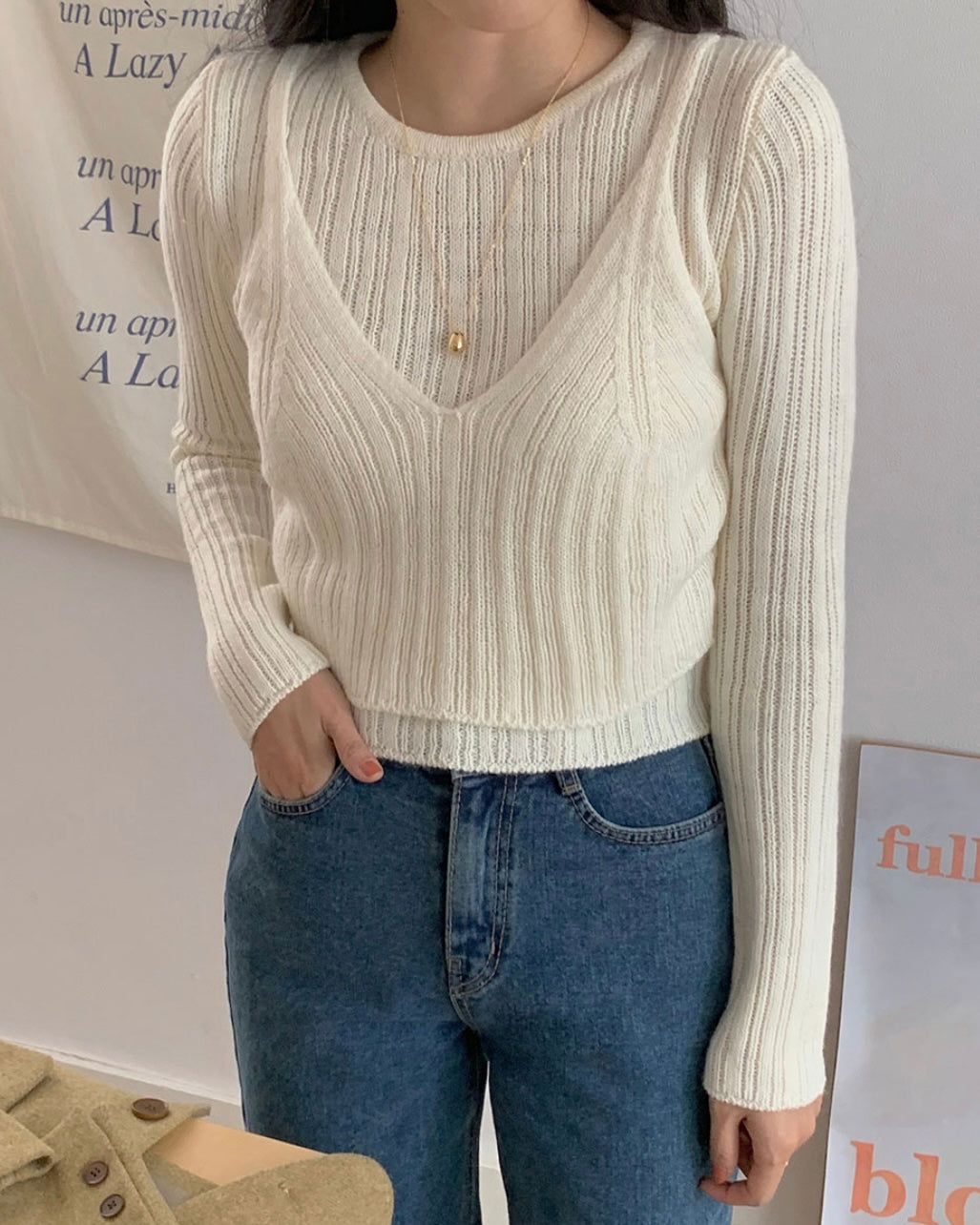 Tony Layered Knit Top