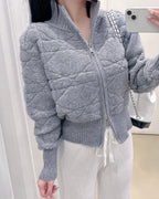 Link Knit Zip-Up