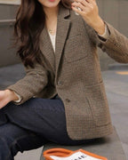 Classic Check Wool Jacket - 60% Wool